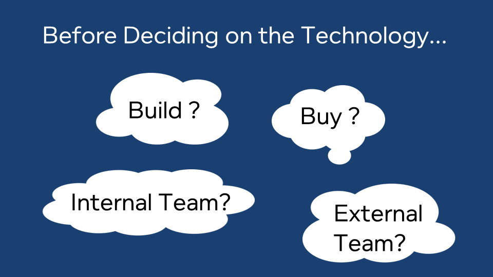 before deciding on technology